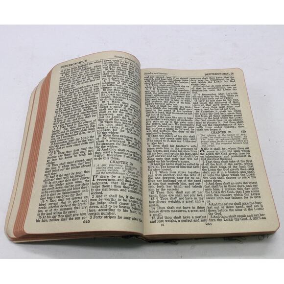 Antique Bible English Old and New Self Pronouncing Edition KJ version - Picture 6 of 9